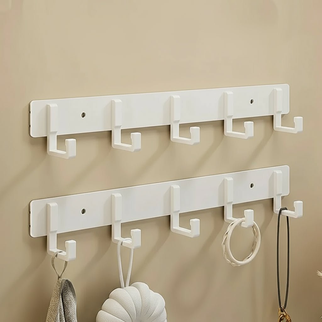 Heavy Duty Wall Coat Rack — Stable Black Hooks And Bracket