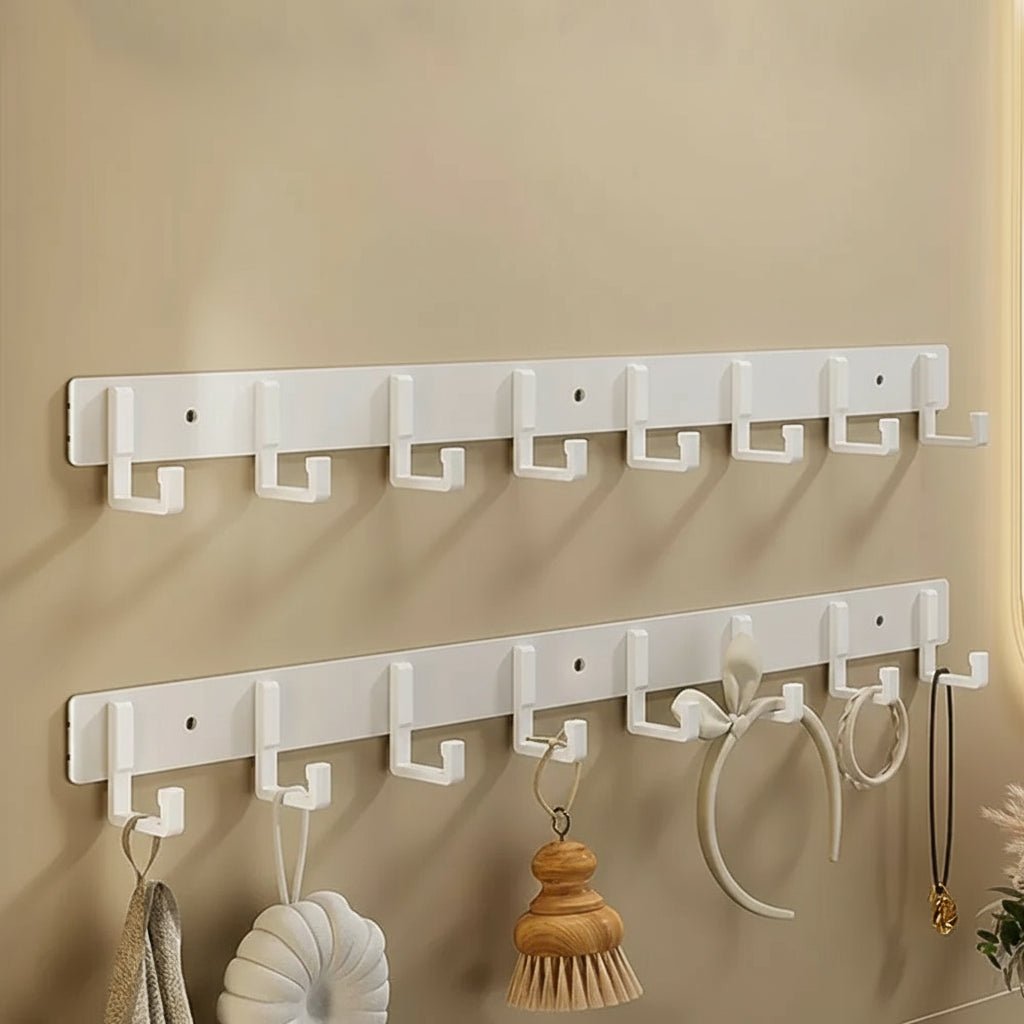 Heavy Duty Wall Coat Rack — Stable Black Hooks And Bracket