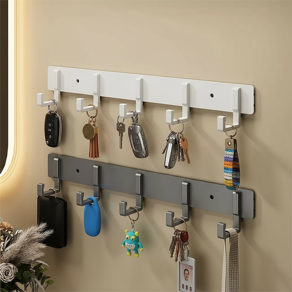 Heavy Duty Wall Coat Rack — Stable Black Hooks And Bracket