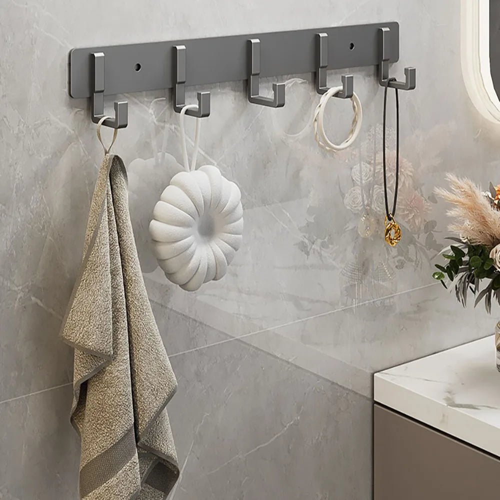 Heavy Duty Wall Coat Rack — Stable Black Hooks And Bracket