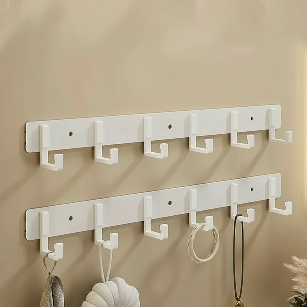 Heavy Duty Wall Coat Rack — Stable Black Hooks And Bracket