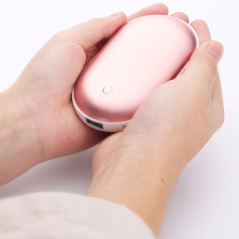 Rechargeable 2 In 1 Hand Warmer And Power Bank, Rapid Heating And Quick USB-C Charging