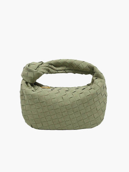 Vegan Suede-Style Handbag with Knot Design | ribuella