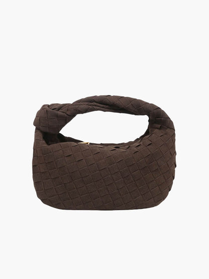 Vegan Suede-Style Handbag with Knot Design | ribuella