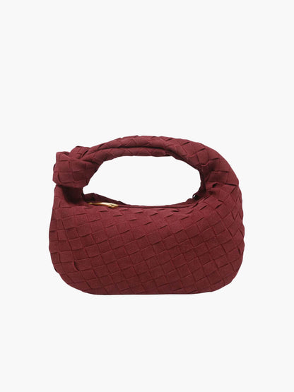 Vegan Suede-Style Handbag with Knot Design | ribuella
