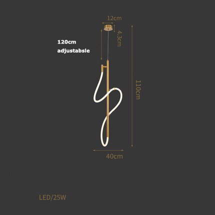 Coleção de candeeiros LED minimalistas e contemporâneos nórdicos Aurelium