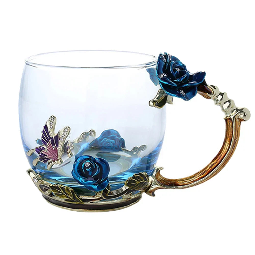 Transparent Coffee And Tea Mug Set Including Elegant Accessories
