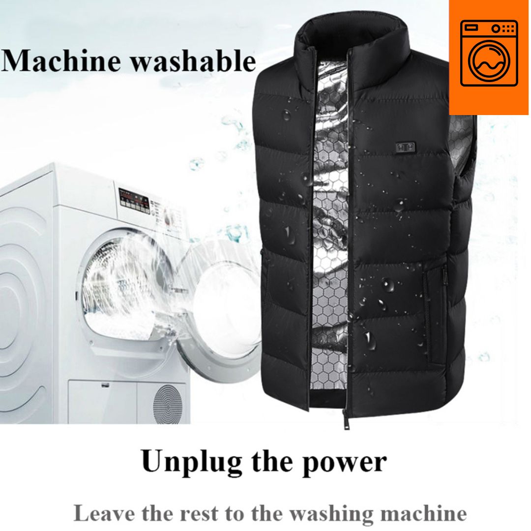 Unisex Rechargeable Heated Gilet — Adjustable Body Warmer Vest