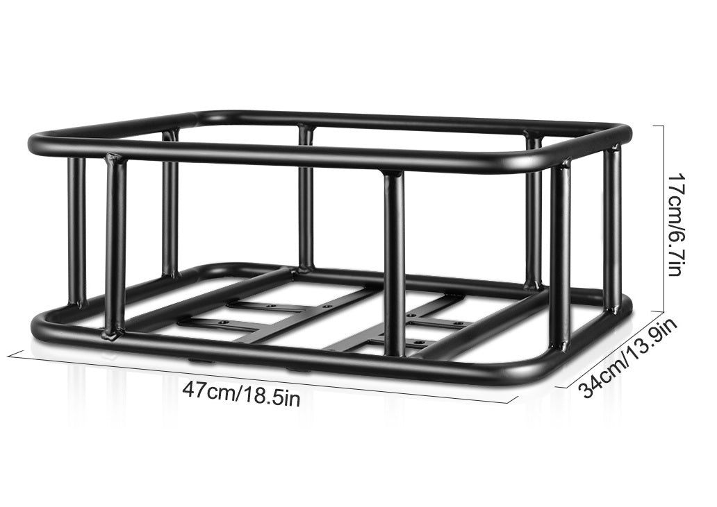 Robust Rear Bicycle Cargo Basket with Adjustable Rack | ribuella