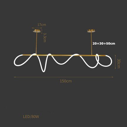 Coleção de candeeiros LED minimalistas e contemporâneos nórdicos Aurelium