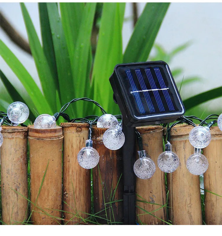 Solar LED String Lights, Automatic Dusk To Dawn Lighting