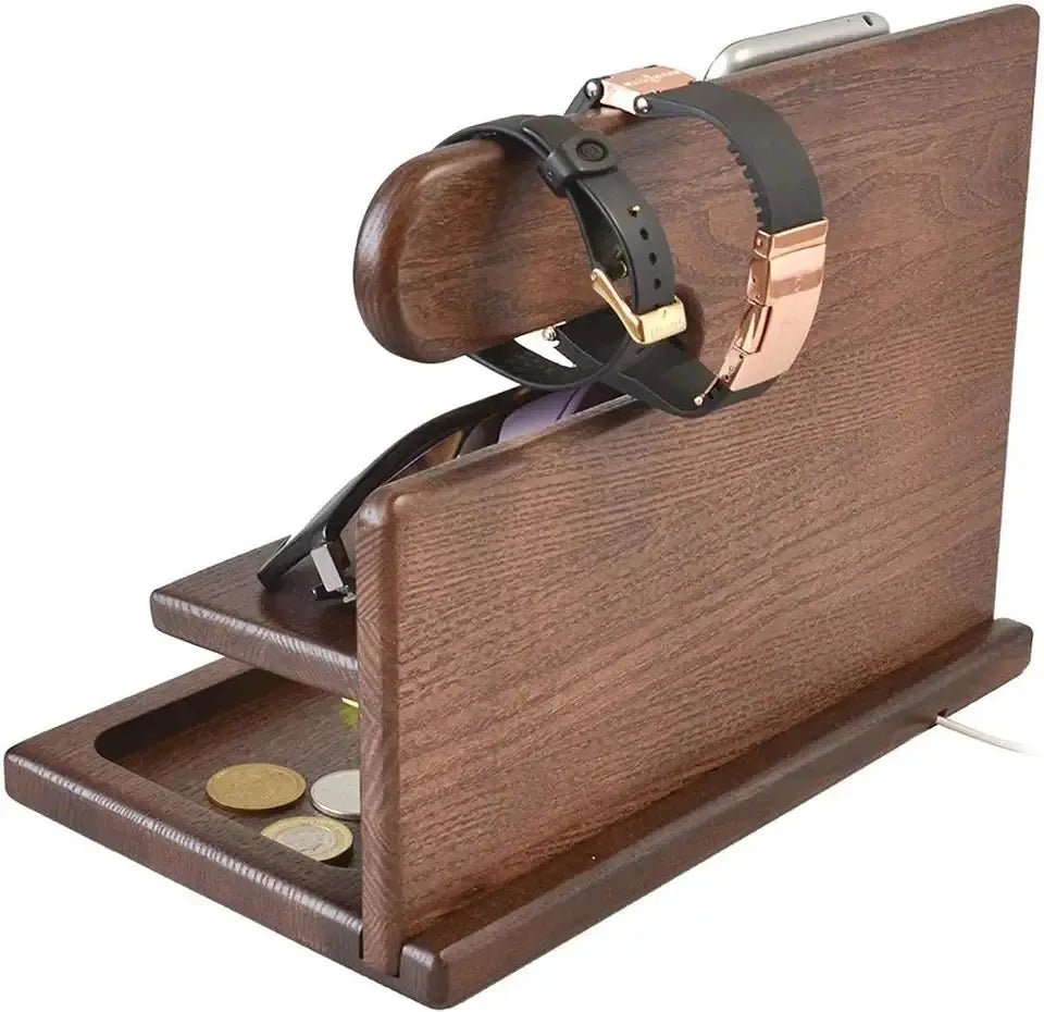 Organiseur de bureau multifonction : support pour téléphone et compartiments de rangement