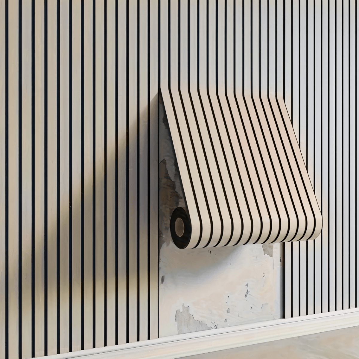 Self-Adhesive 3D Wood Paneling - Modern Wall Covering | ribuella