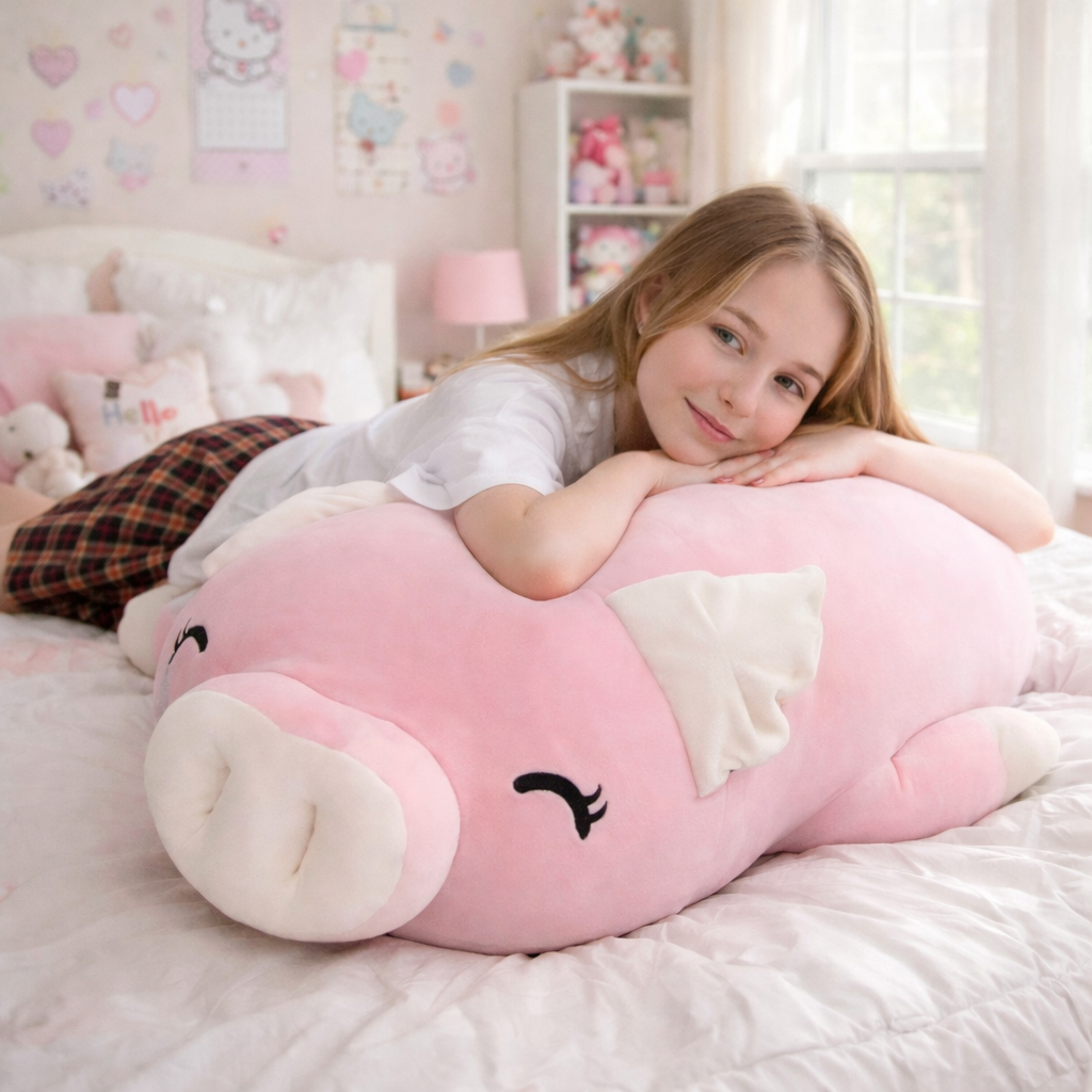 Jeju The Piggy Plushie Soft Cuddly Stuffed Animal Toy