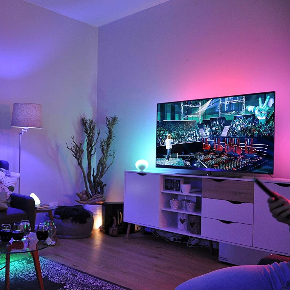 Tira de iluminación LED impermeable con control remoto y cambio de color