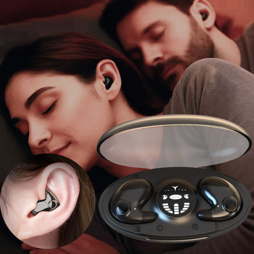 سماعات أذن لاسلكية للنوم — تصميم فائق الصغر لحجب الضوضاء وملاءمة للنوم على الجانب