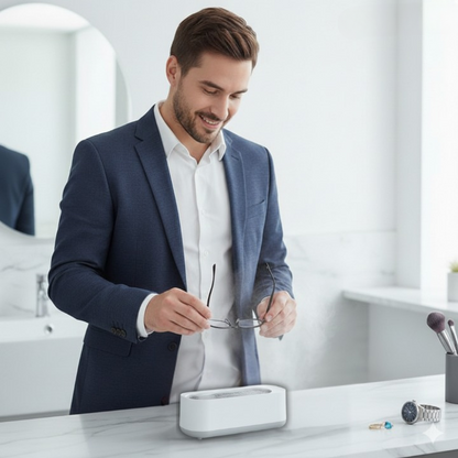 USB Ultrasonic Cleaner for Jewelry and Eyewear | ribuella