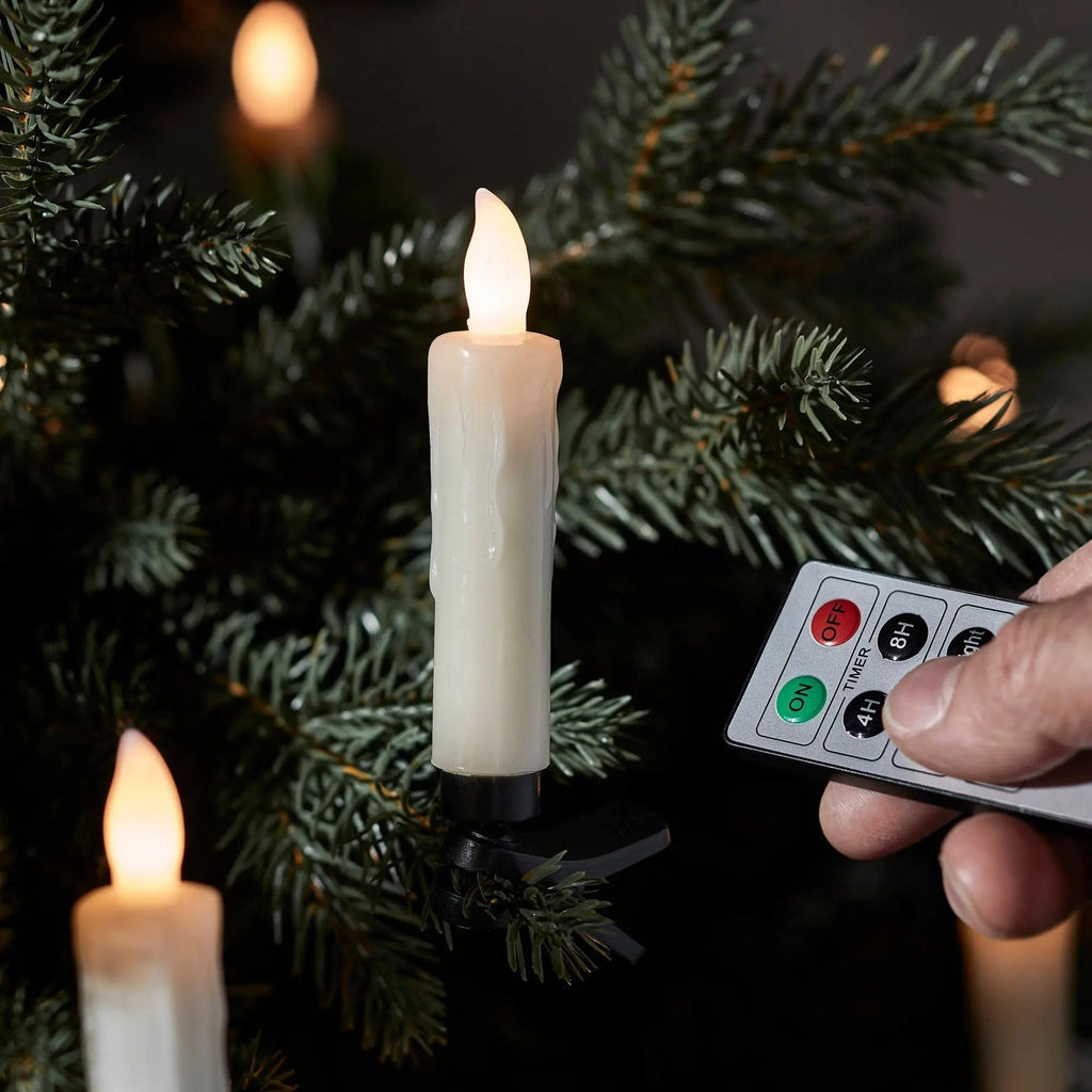 Juego de 20 velas LED inalámbricas para árboles de Navidad | ribuella