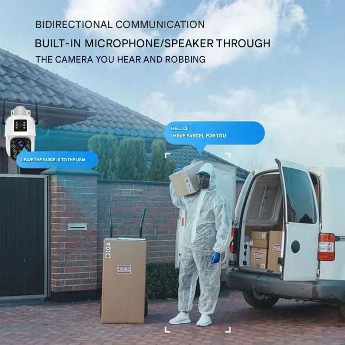SolaraGuard 4K Wireless Camera — Solar Panel, 360-Degree View