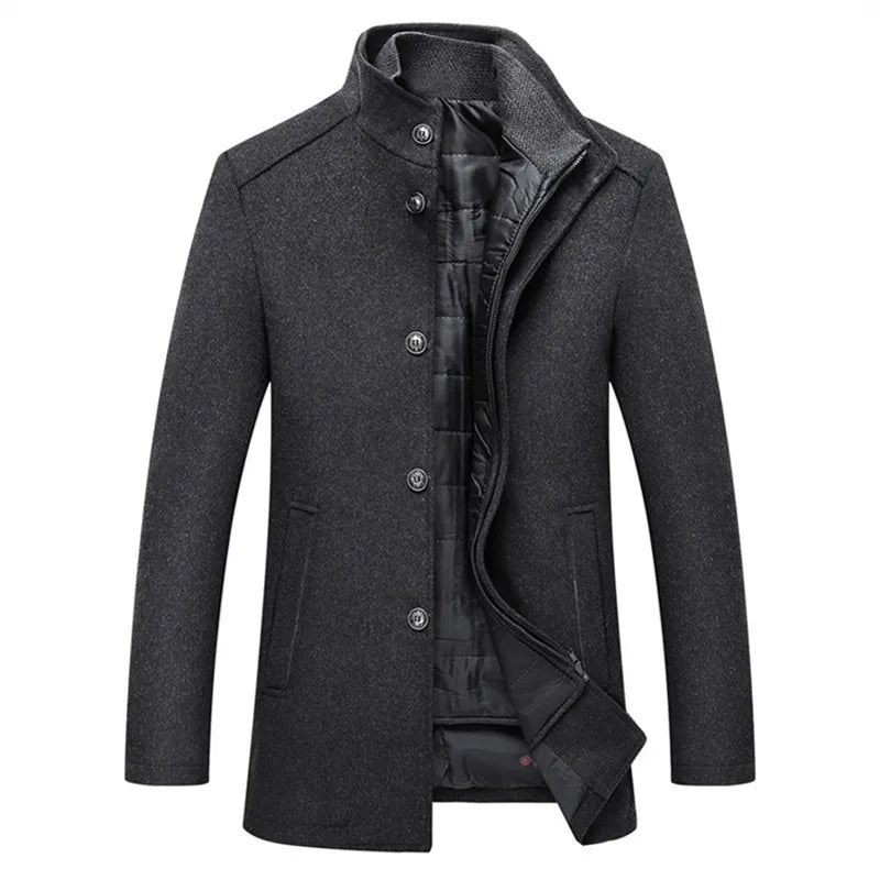Timeless Elegance Wool Overcoat for Modern Gentlemen | ribuella