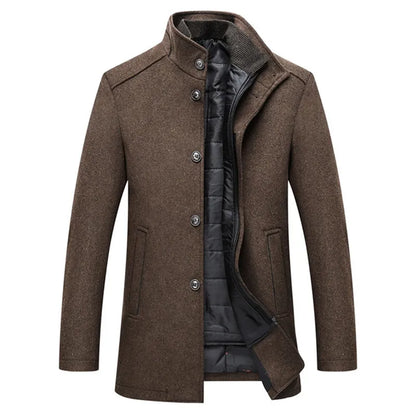Timeless Elegance Wool Overcoat for Modern Gentlemen | ribuella