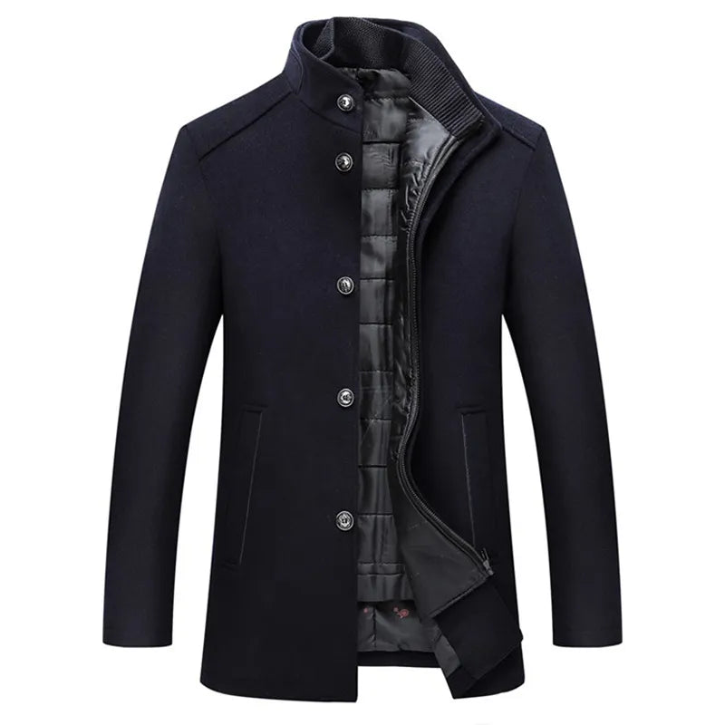 Timeless Elegance Wool Overcoat for Modern Gentlemen | ribuella