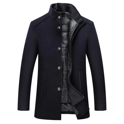 Timeless Elegance Wool Overcoat for Modern Gentlemen | ribuella