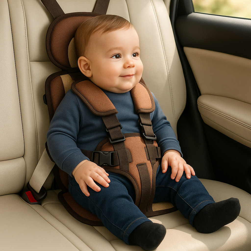 Adjustable Portable Car Seat For Kids - Compact Travel Booster