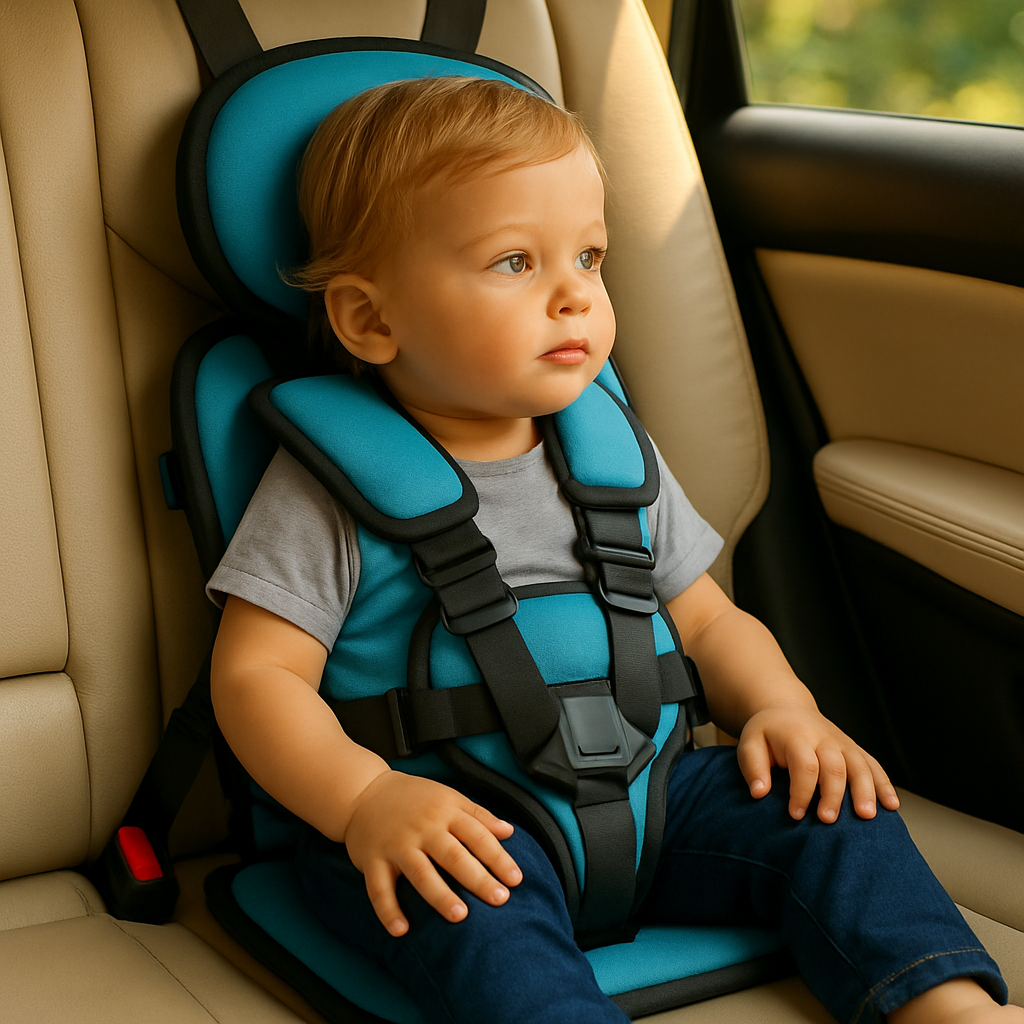 Adjustable Portable Car Seat For Kids - Compact Travel Booster