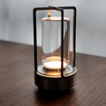 Tischlampe im Vintage-Stil mit Akku — LED-Ambientebeleuchtung per Touch-Steuerung