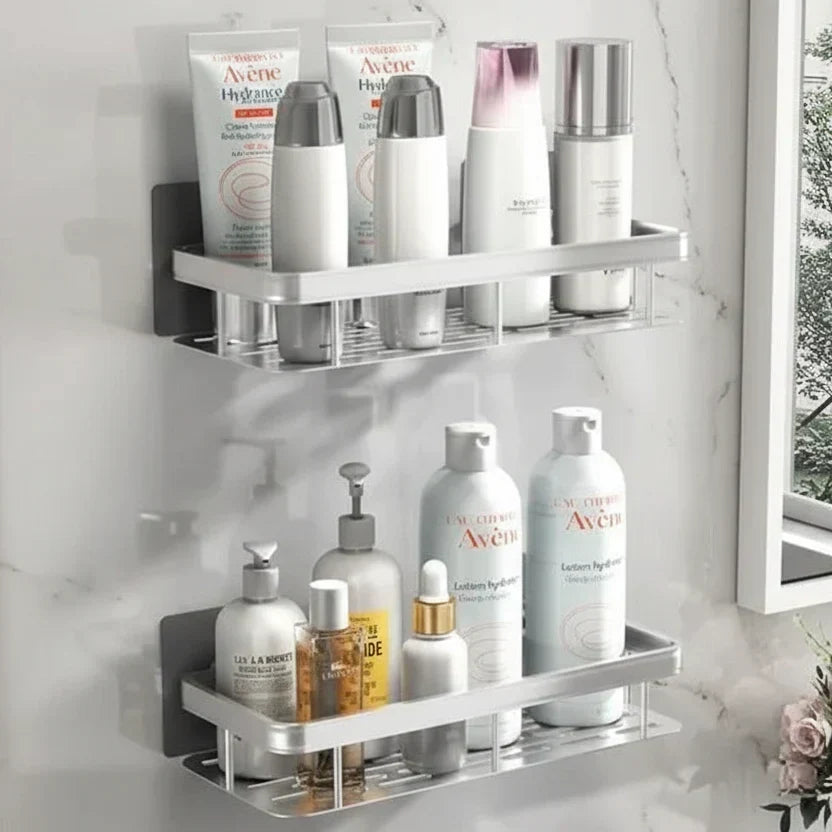 Self-Adhesive Bathroom Shelf - No Drilling & Stainless Steel | ribuella