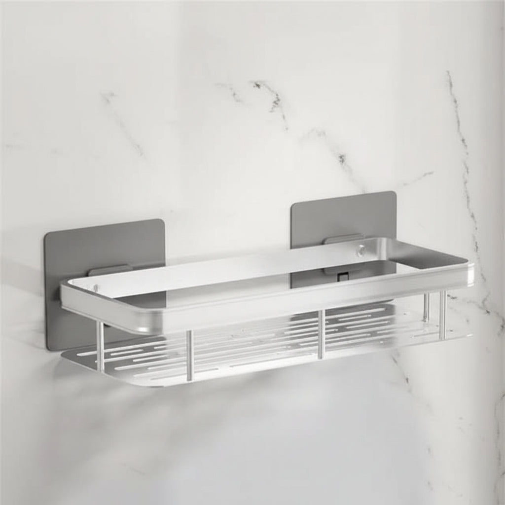 Self-Adhesive Bathroom Shelf - No Drilling & Stainless Steel | ribuella
