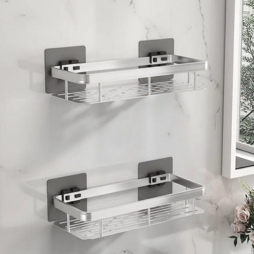 Self-Adhesive Bathroom Shelf - No Drilling & Stainless Steel | ribuella
