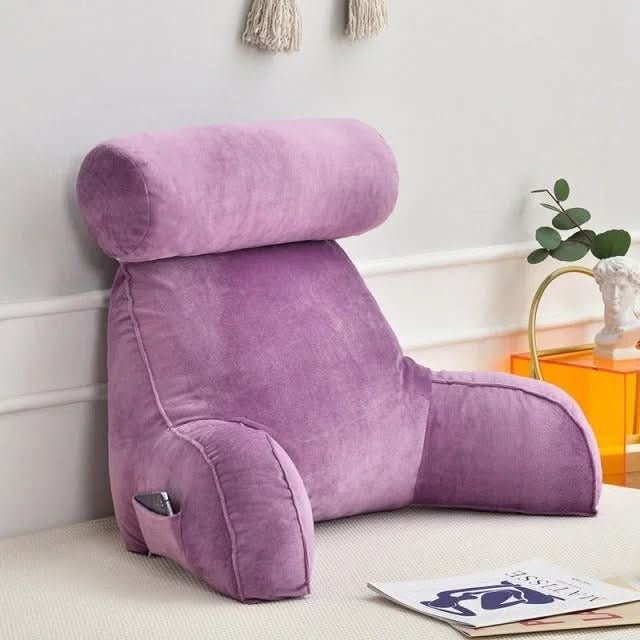 CozySupport ergonomisches Rückenstützkissen mit Kopfstütze und Armlehnen