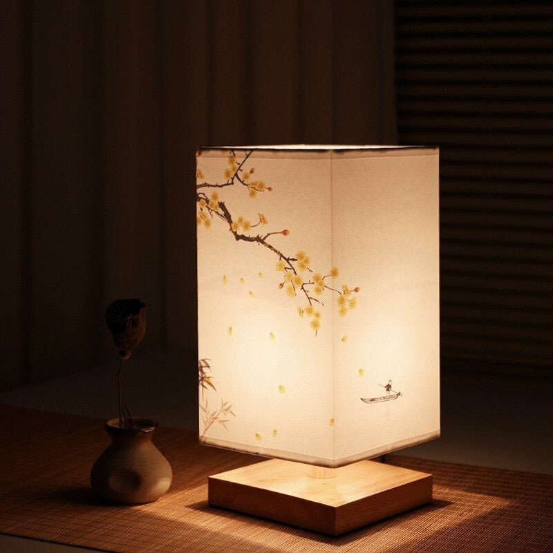 Serene Glow Bamboo Table Lamp – Nature-Inspired Minimalism | ribuella