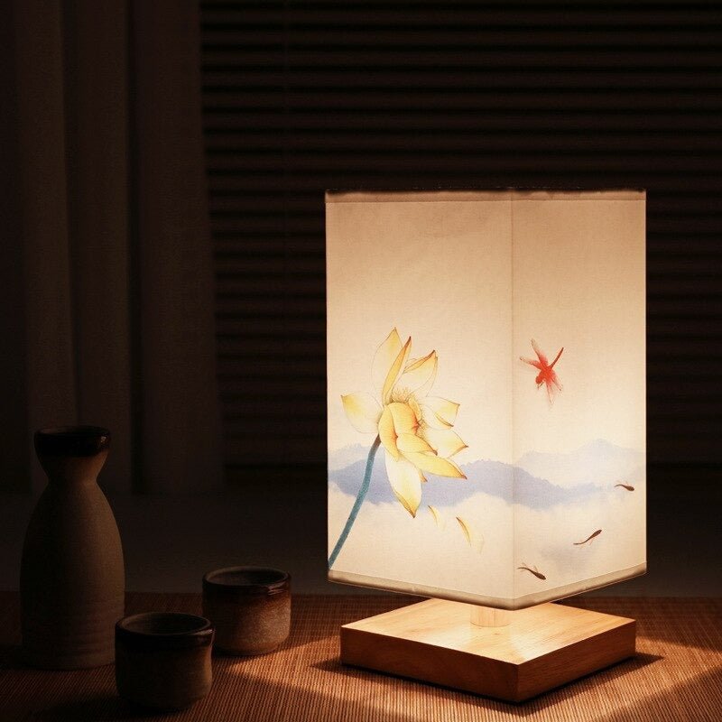 Serene Glow Bamboo Table Lamp – Nature-Inspired Minimalism | ribuella