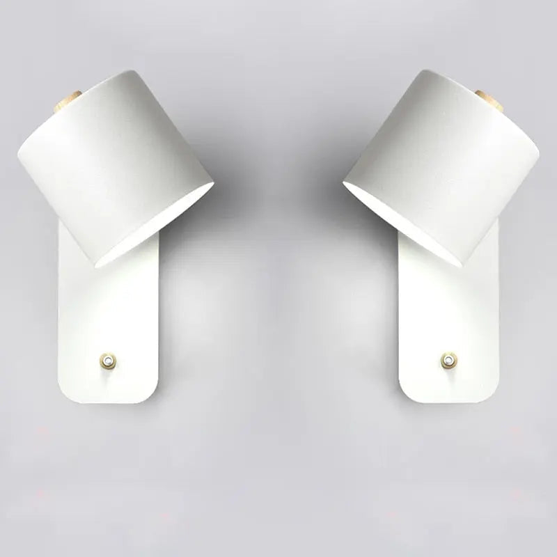 Conjunto de 2 candeeiros de parede com interruptor integrado e iluminação LED | ribuella