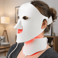 Masque de photothérapie NovaDerm à LED double zone pour le visage et le cou