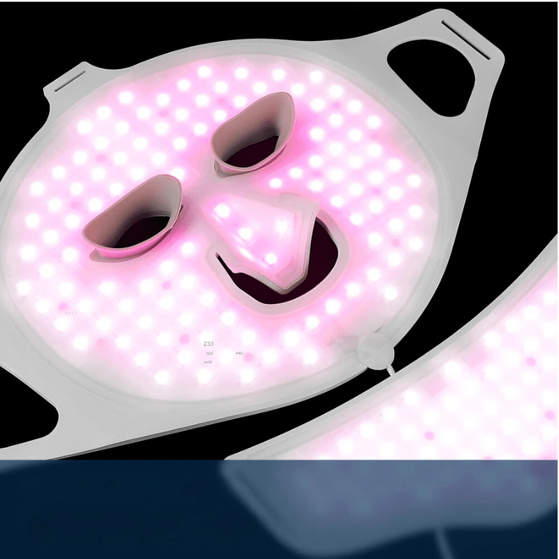 NovaDerm Dual-Zone LED Face And Neck Phototherapy Mask