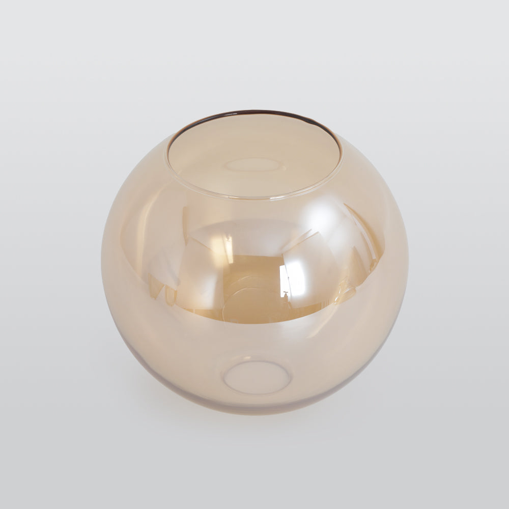 Lampada a sospensione industriale June in vetro trasparente, ambrato o grigio fumo