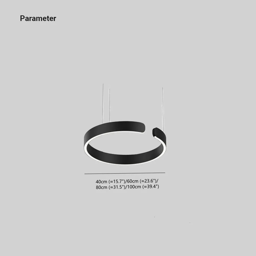 Candeeiro suspenso LED Arisha contemporâneo, design geométrico