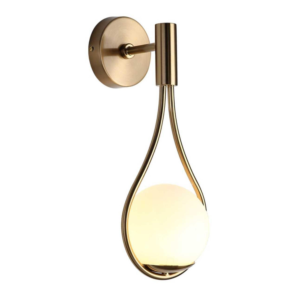 Lámpara de pared nórdica — acabado contemporáneo en negro mate o dorado