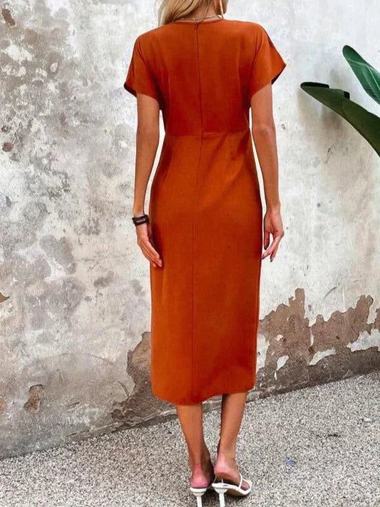 V-Neck Midi Dress in Lizzie Style | ribuella