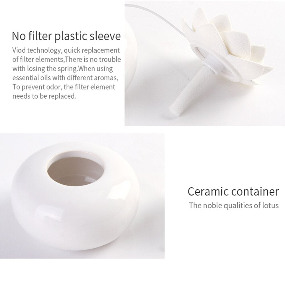 Serenity Bloom Ceramic Aroma Diffuser and Humidifier | ribuella