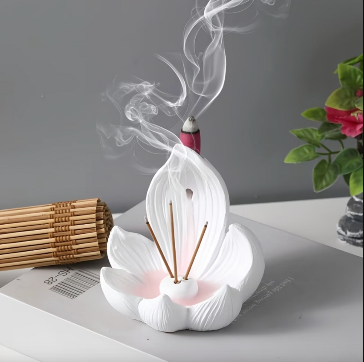 Serenity Lotus Backflow Incense Holder for Indoor Use | ribuella