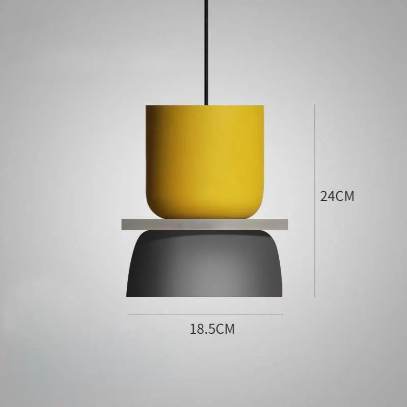 Skandynawska lampa wisząca Lyra Macaron, ciepłe oświetlenie LED