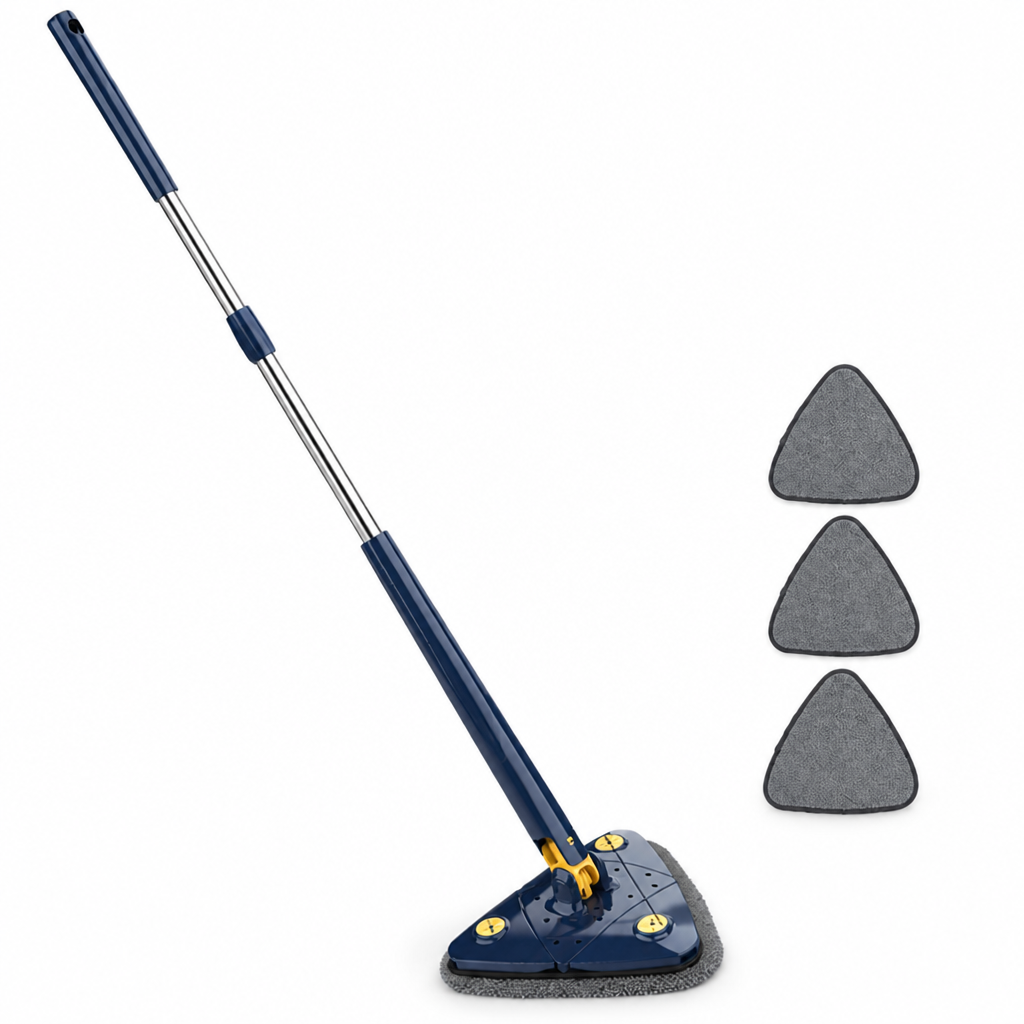 Self-Wringing 360° Rotating Triangle Mop (Telescopic Handle) | ribuella