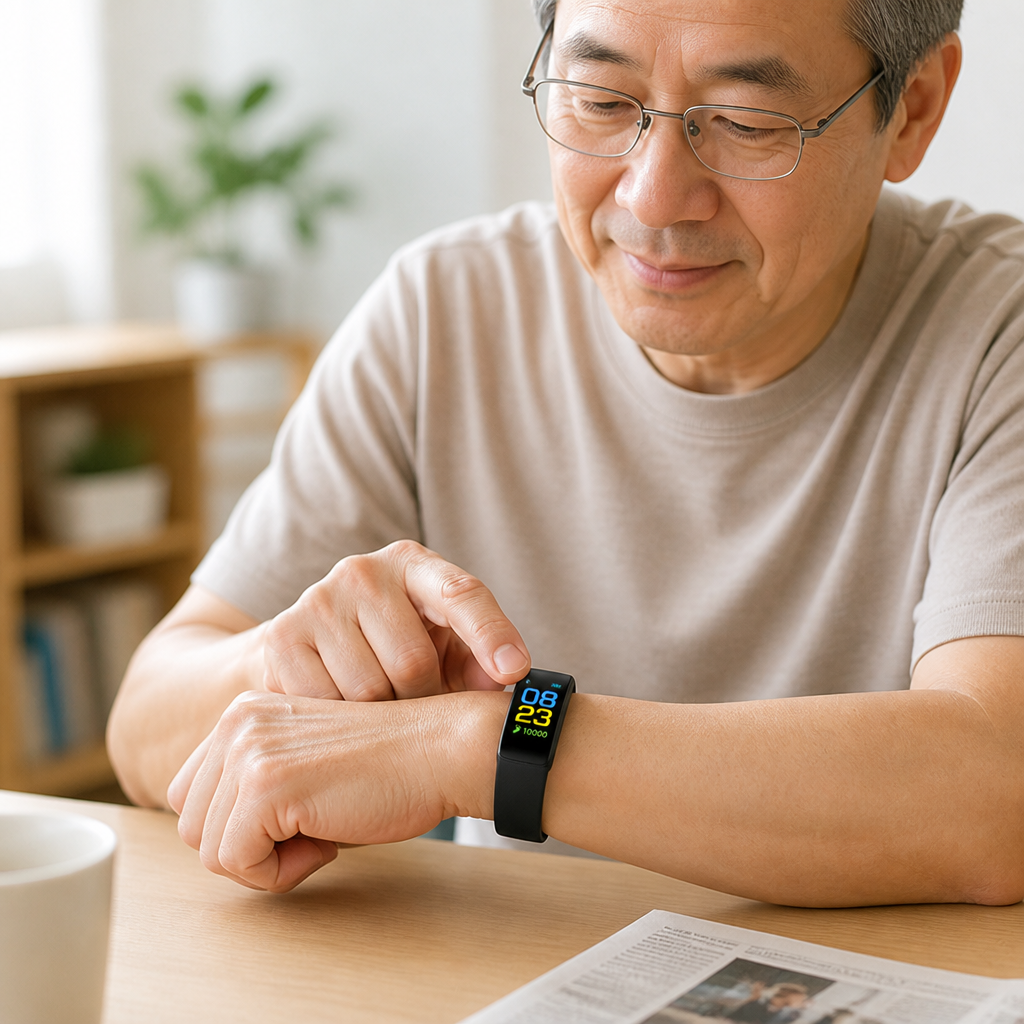 Senior-Friendly Heart Rate & Blood Pressure Smartwatch | ribuella