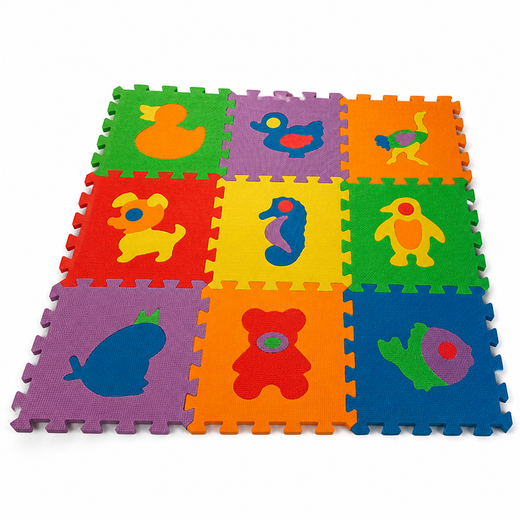 Tappetino da gioco per bambini in schiuma EVA ammortizzante (set da 9) | ribuella