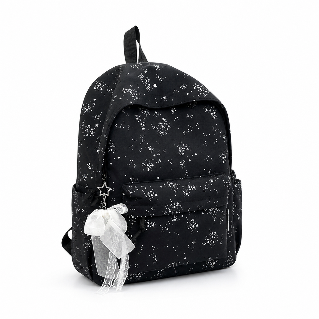 Schulrucksack mit Sternenmuster und Laptopfach | ribuella